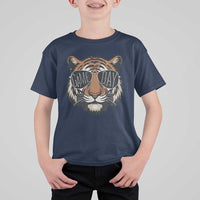 American Football Game Day T Shirt For Kid Touchdown Season Cool Tiger - Wonder Print Shop