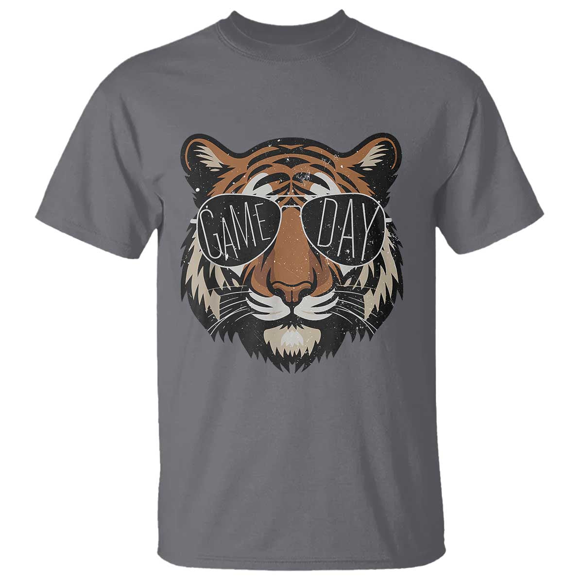 American Football Game Day T Shirt Touchdown Season Cool Tiger - Wonder Print Shop