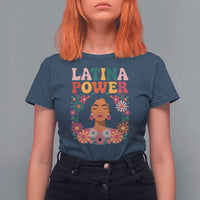 Latina Power T Shirt For Women Floral Hispanic Heritage - Wonder Print Shop