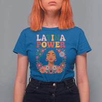Latina Power T Shirt For Women Floral Hispanic Heritage - Wonder Print Shop