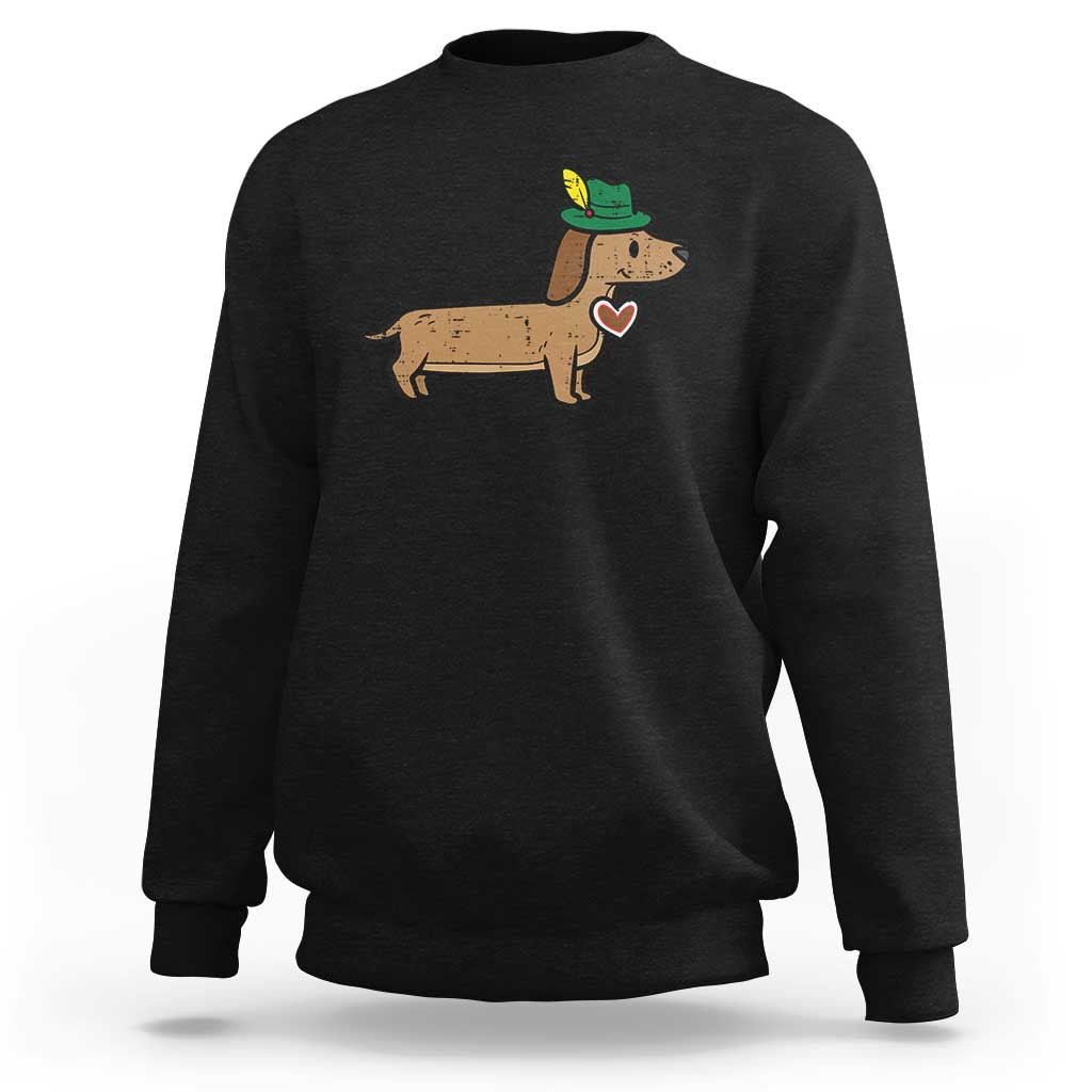 Oktoberfest Dachshund Sweatshirt Cute Sausage Dog German Munich - Wonder Print Shop