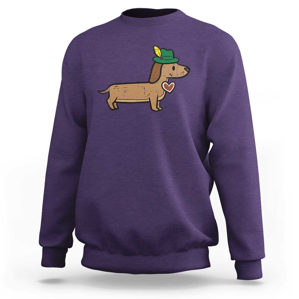 Oktoberfest Dachshund Sweatshirt Cute Sausage Dog German Munich - Wonder Print Shop