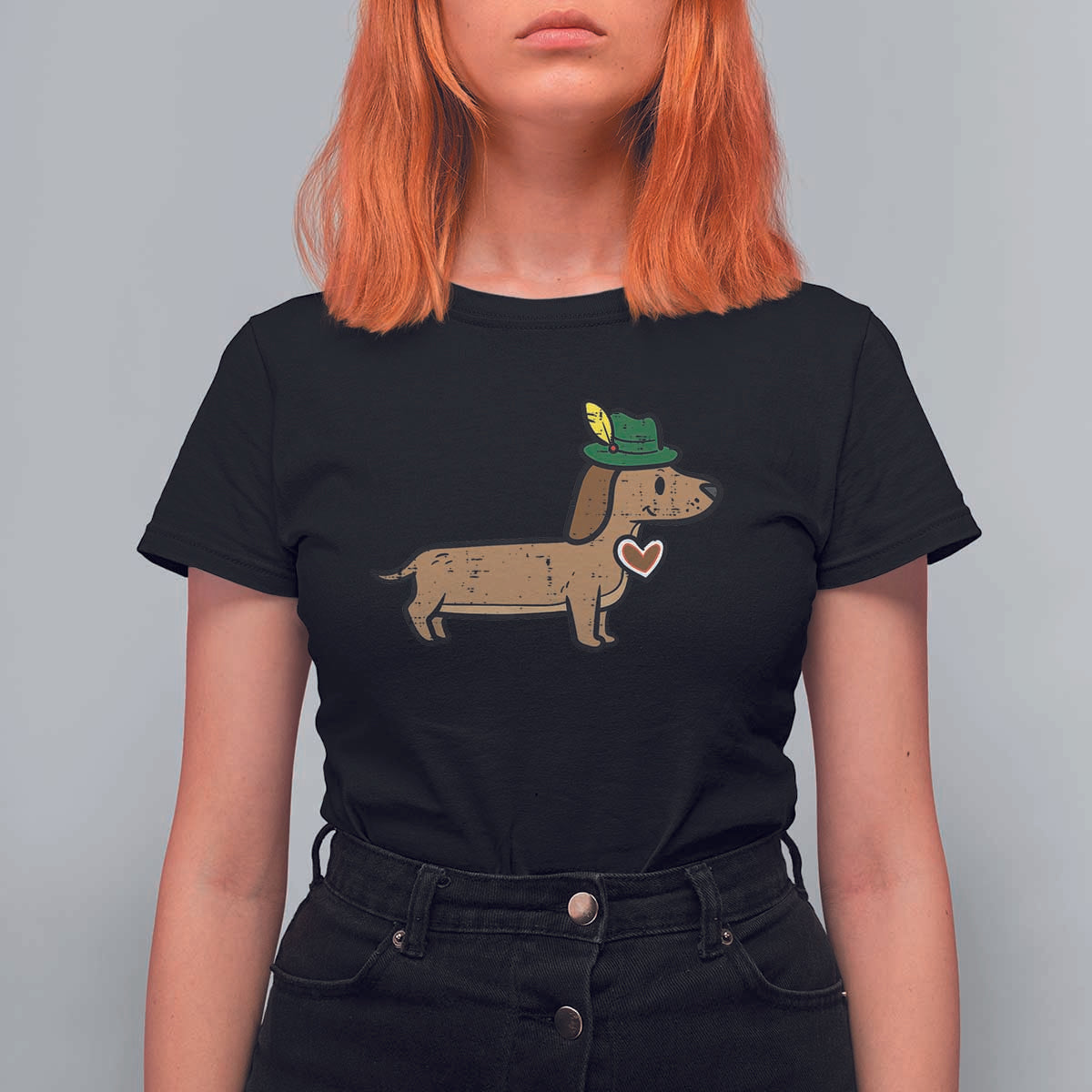 Oktoberfest Dachshund T Shirt For Women Cute Sausage Dog German Munich - Wonder Print Shop
