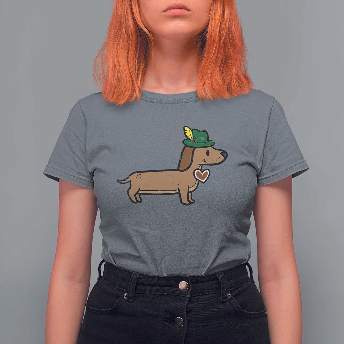Oktoberfest Dachshund T Shirt For Women Cute Sausage Dog German Munich - Wonder Print Shop