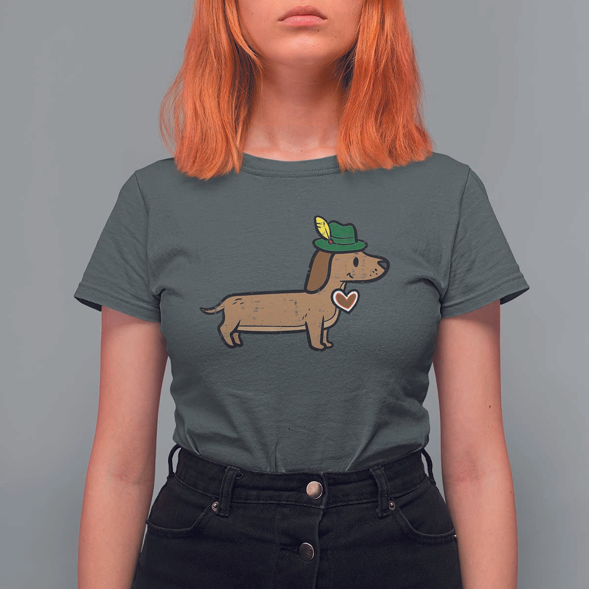 Oktoberfest Dachshund T Shirt For Women Cute Sausage Dog German Munich - Wonder Print Shop