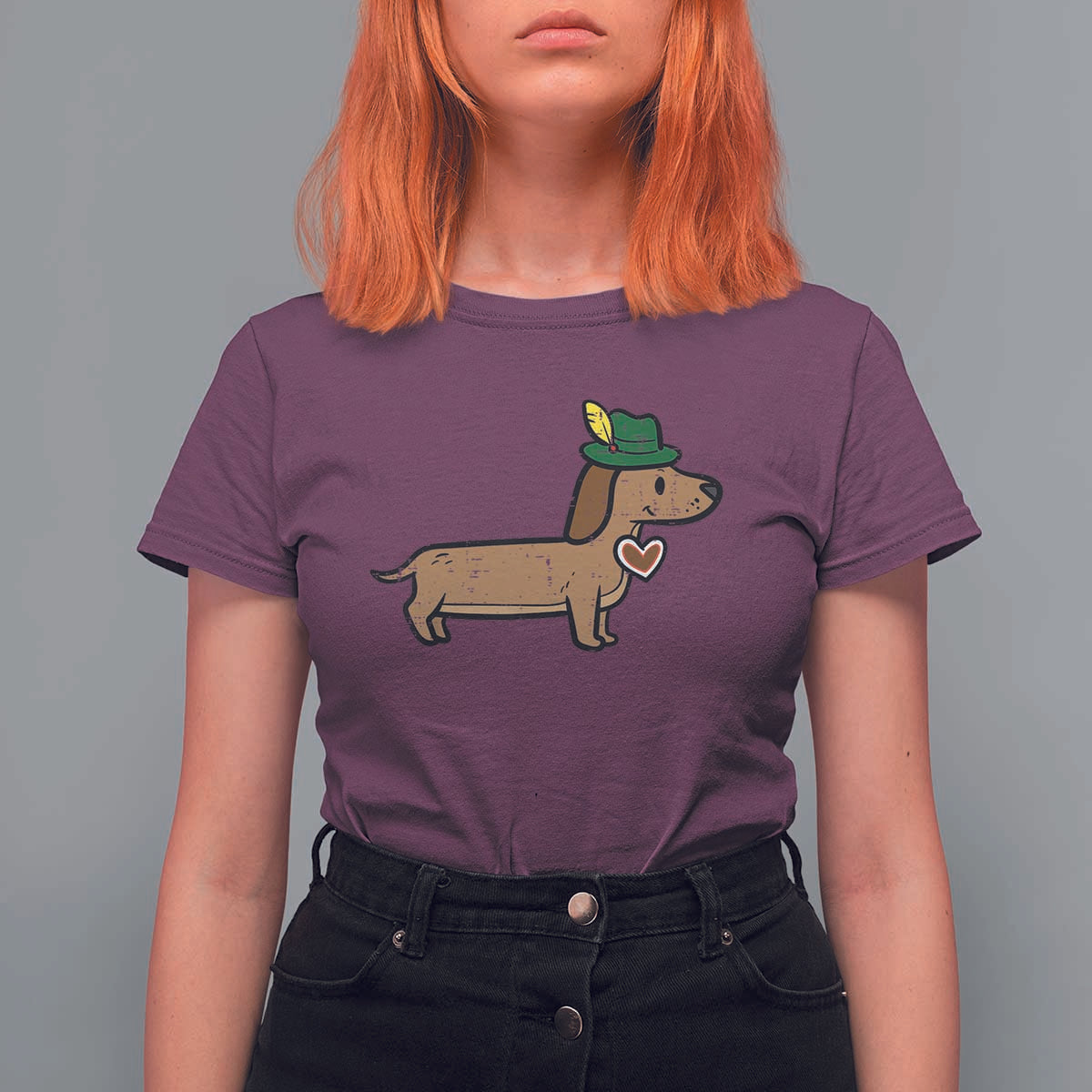 Oktoberfest Dachshund T Shirt For Women Cute Sausage Dog German Munich - Wonder Print Shop