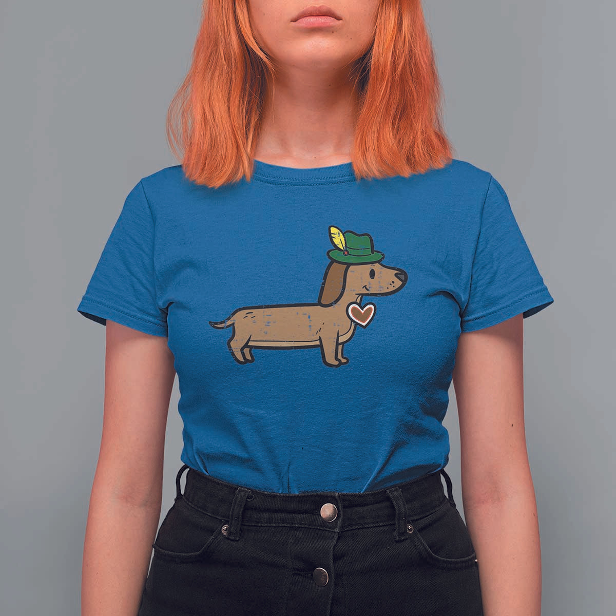Oktoberfest Dachshund T Shirt For Women Cute Sausage Dog German Munich - Wonder Print Shop