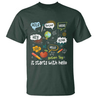 Inclusion Matters T Shirt It Starts With Hello In Languages - Wonder Print Shop