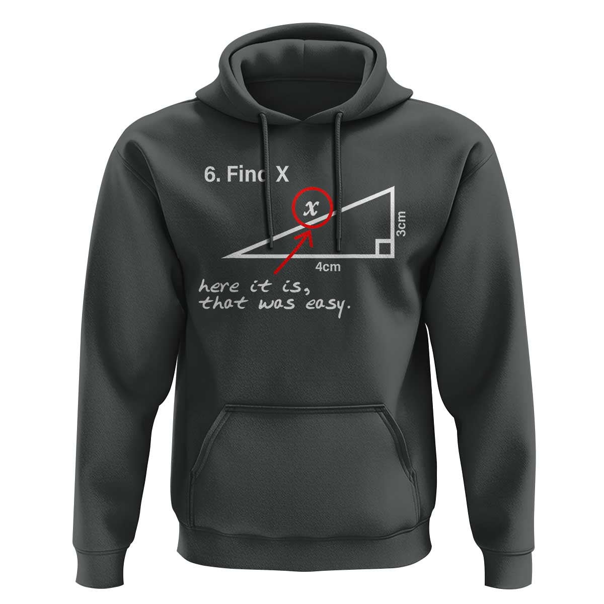 Funny Math Hoodie Find X Here It Is That Was Easy - Wonder Print Shop
