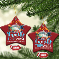 Aw Ship It's A Family Trip 2024 Christmas Ornament Cruise Trip Making Memories Family Matching - Wonder Print Shop