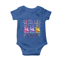 Taylor Name Baby Onesie Retro Groovy 70s 80s