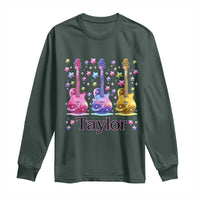 Taylor Name Long Sleeve Shirt Retro Groovy 70s 80s