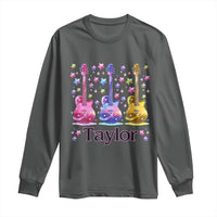 Taylor Name Long Sleeve Shirt Retro Groovy 70s 80s