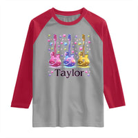 Taylor Name Raglan Shirt Retro Groovy 70s 80s