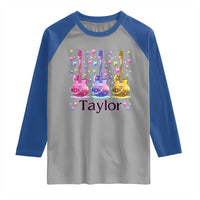 Taylor Name Raglan Shirt Retro Groovy 70s 80s