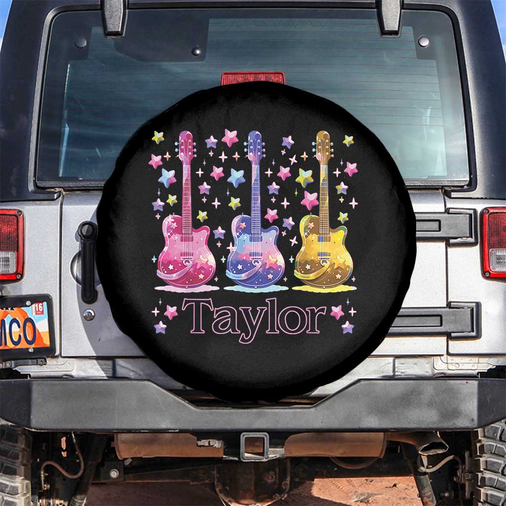 Taylor Name Spare Tire Cover Retro Groovy 70s 80s