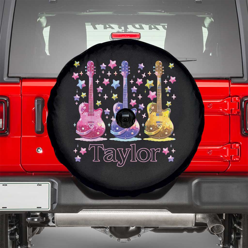 Taylor Name Spare Tire Cover Retro Groovy 70s 80s