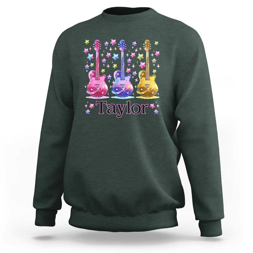 Taylor Name Sweatshirt Retro Groovy 70s 80s - Wonder Print Shop