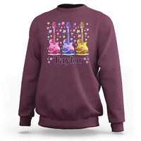 Taylor Name Sweatshirt Retro Groovy 70s 80s - Wonder Print Shop