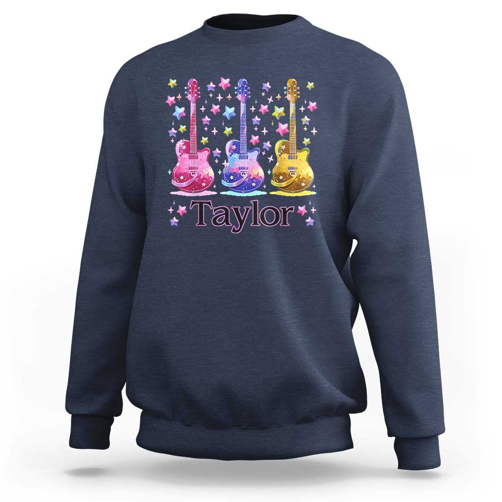 Taylor Name Sweatshirt Retro Groovy 70s 80s - Wonder Print Shop