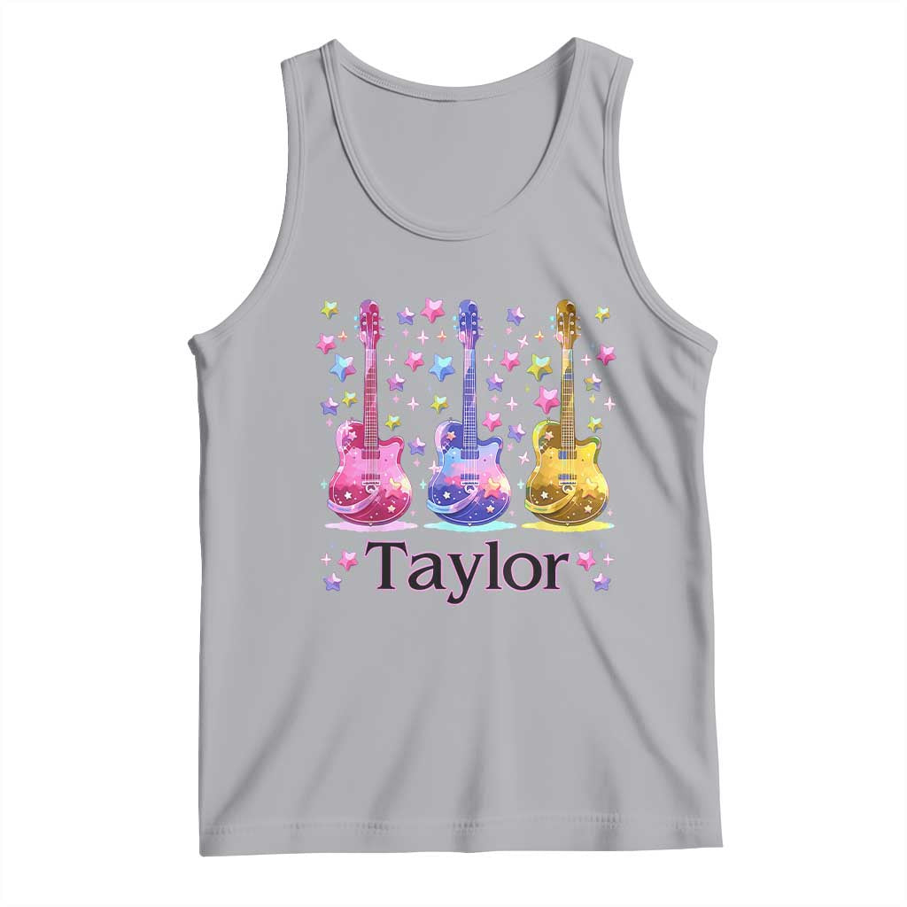 Taylor Name Tank Top Retro Groovy 70s 80s
