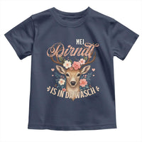 Funny Oktoberfest Deer Toddler T Shirt Mei Dirndl Is In Da Wasch German Bavarian Costume - Wonder Print Shop