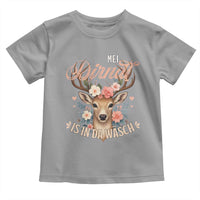 Funny Oktoberfest Deer Toddler T Shirt Mei Dirndl Is In Da Wasch German Bavarian Costume - Wonder Print Shop