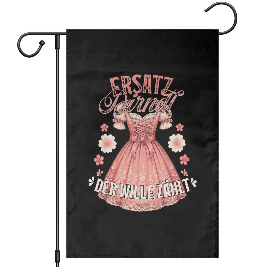 Funny Ersatz Backup Dirndl Oktoberfest Garden Flag Der Wille Zahlt Bavarian Festival Costume Humor - Wonder Print Shop