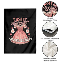 Funny Ersatz Backup Dirndl Oktoberfest Garden Flag Der Wille Zahlt Bavarian Festival Costume Humor - Wonder Print Shop