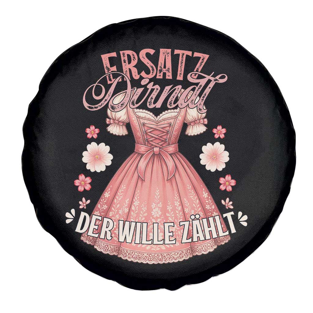 Funny Ersatz Backup Dirndl Oktoberfest Spare Tire Cover Der Wille Zahlt Bavarian Festival Costume Humor - Wonder Print Shop