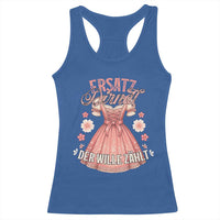 Funny Ersatz Backup Dirndl Oktoberfest Racerback Tank Top Der Wille Zahlt Bavarian Festival Costume Humor - Wonder Print Shop