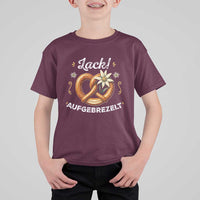 Zack Aufgebrezelt Oktoberfest T Shirt For Kid Dress Up Funny Pretzel Edelweiss Bavarian Festival - Wonder Print Shop