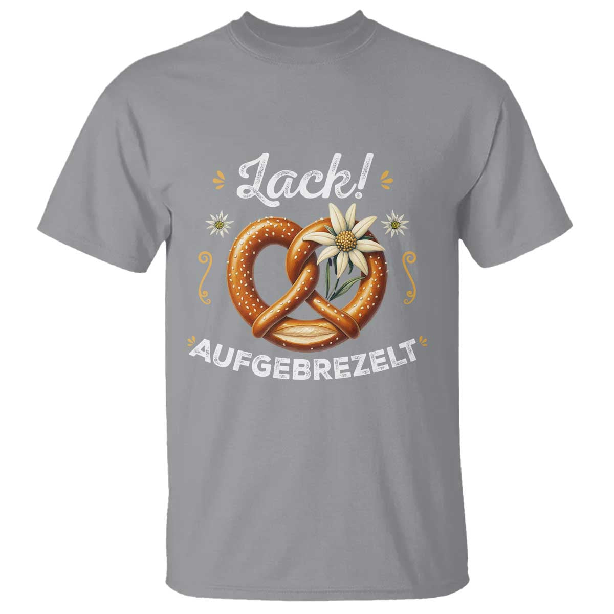 Zack Aufgebrezelt Oktoberfest T Shirt Dress Up Funny Pretzel Edelweiss Bavarian Festival - Wonder Print Shop