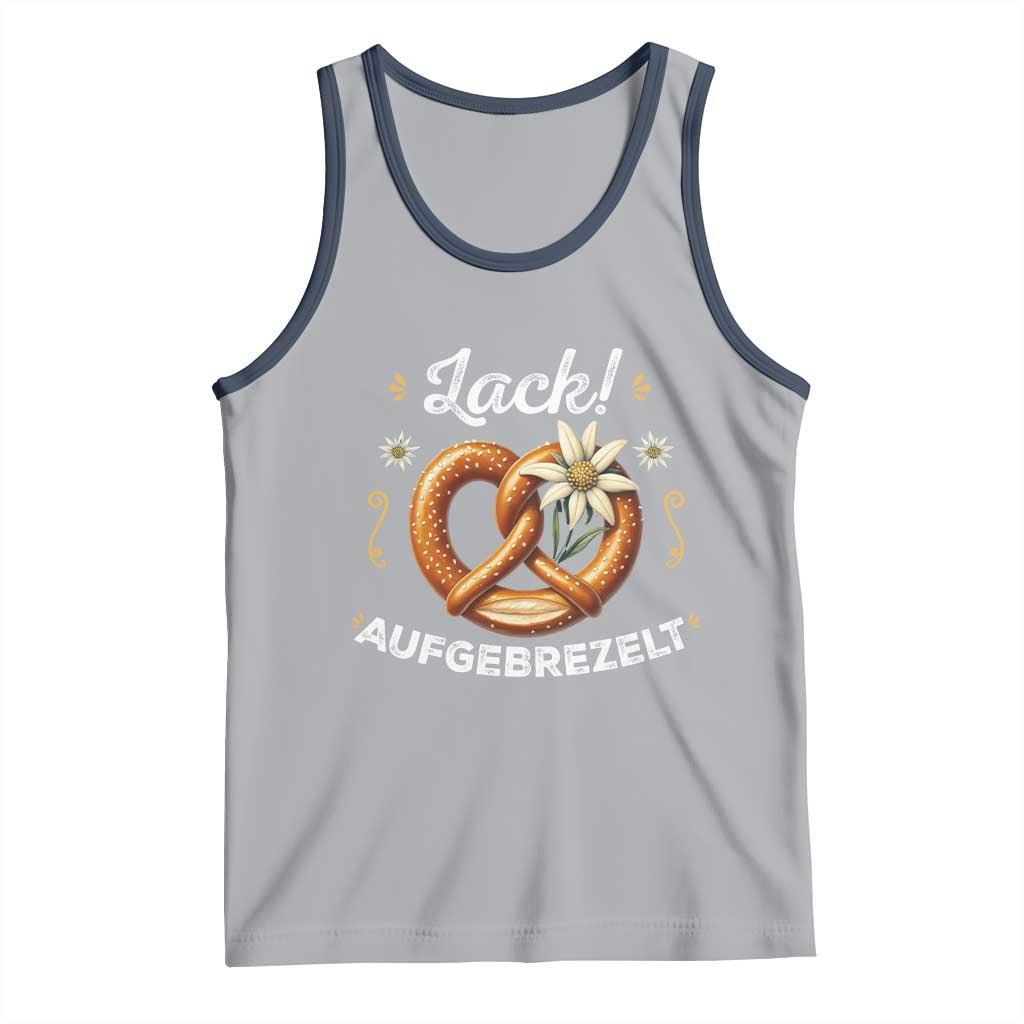 Zack Aufgebrezelt Oktoberfest Tank Top Dress Up Funny Pretzel Edelweiss Bavarian Festival - Wonder Print Shop
