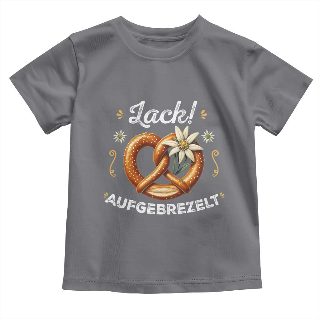 Zack Aufgebrezelt Oktoberfest Toddler T Shirt Dress Up Funny Pretzel Edelweiss Bavarian Festival - Wonder Print Shop