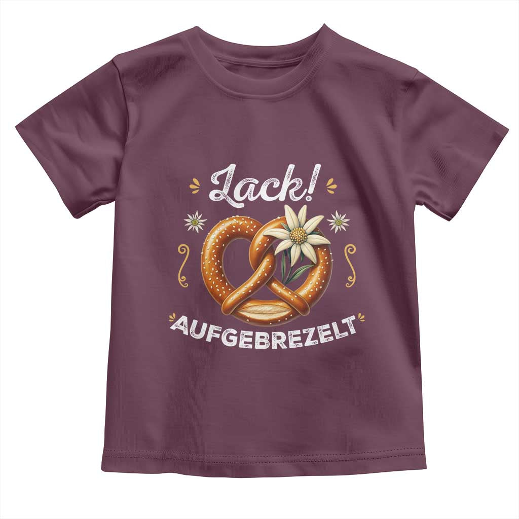 Zack Aufgebrezelt Oktoberfest Toddler T Shirt Dress Up Funny Pretzel Edelweiss Bavarian Festival - Wonder Print Shop