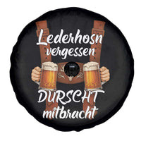 Lederhosen Forgotten Oktoberfest Spare Tire Cover Durscht Mitbracht Funny Beer Drinking - Wonder Print Shop