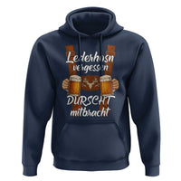 Lederhosen Forgotten Oktoberfest Hoodie Durscht Mitbracht Funny Beer Drinking - Wonder Print Shop