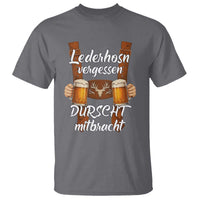 Lederhosen Forgotten Oktoberfest T Shirt Durscht Mitbracht Funny Beer Drinking - Wonder Print Shop