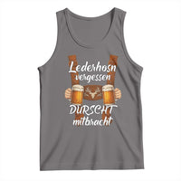 Lederhosen Forgotten Oktoberfest Tank Top Durscht Mitbracht Funny Beer Drinking - Wonder Print Shop