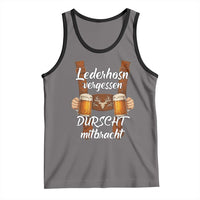 Lederhosen Forgotten Oktoberfest Tank Top Durscht Mitbracht Funny Beer Drinking - Wonder Print Shop