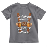 Lederhosen Forgotten Oktoberfest Toddler T Shirt Durscht Mitbracht Funny Beer Drinking - Wonder Print Shop