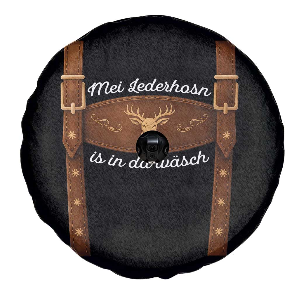 Funny Lederhosen Costume Alternative for Oktoberfest Spare Tire Cover Mei Lederhosn Is In Da Wasch - Wonder Print Shop