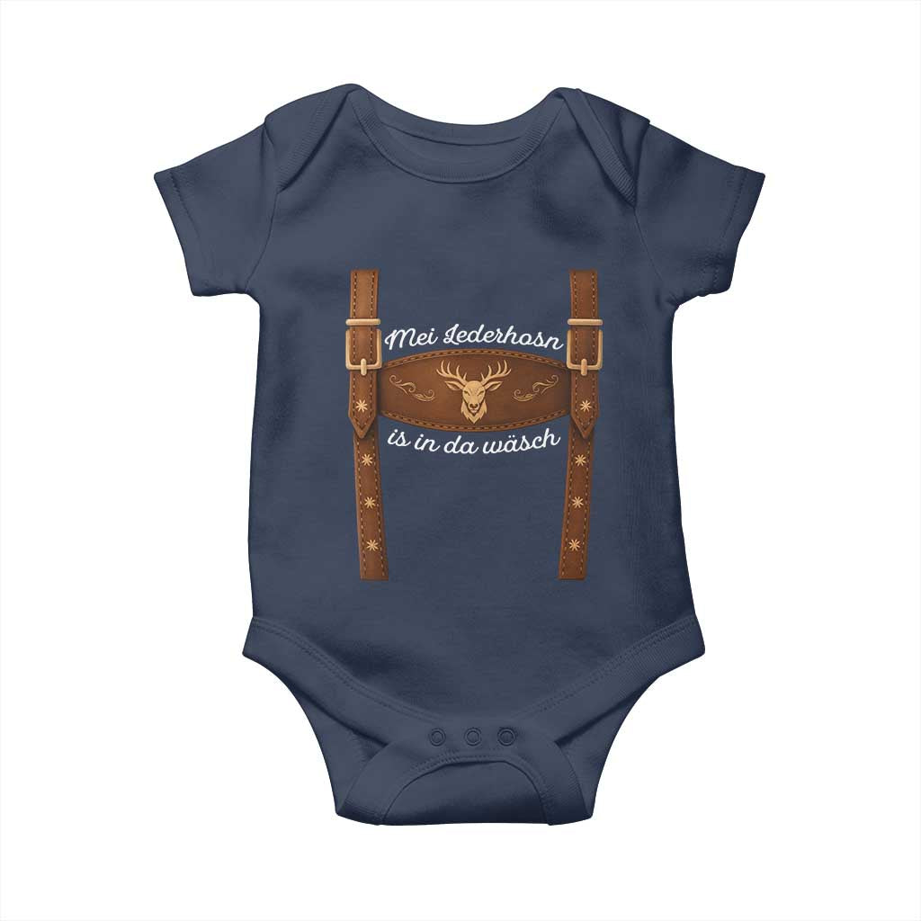 Funny Lederhosen Costume Alternative for Oktoberfest Baby Onesie Mei Lederhosn Is In Da Wasch - Wonder Print Shop