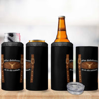 Funny Lederhosen Costume Alternative for Oktoberfest 4 in 1 Can Cooler Tumbler Mei Lederhosn Is In Da Wasch - Wonder Print Shop