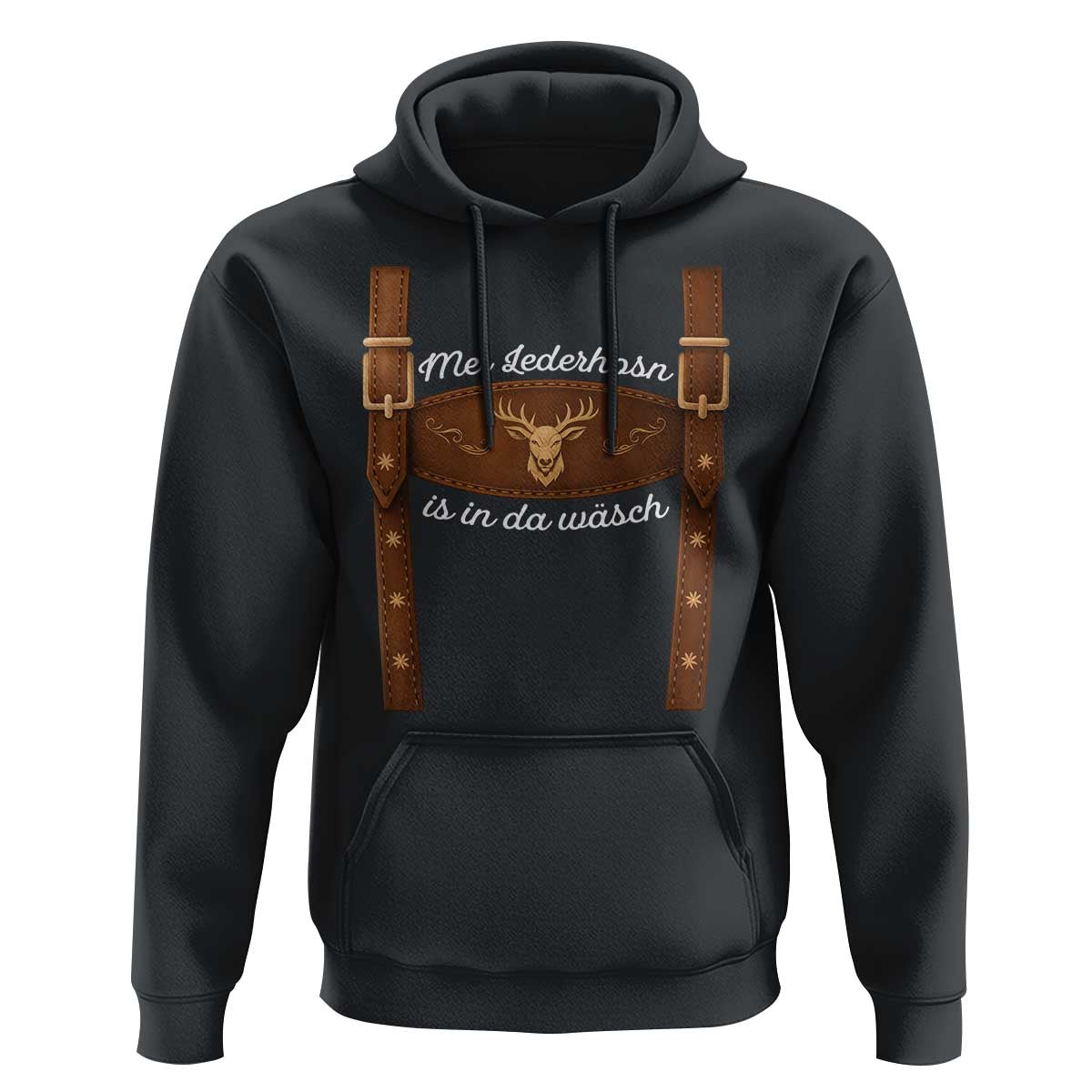 Funny Lederhosen Costume Alternative for Oktoberfest Hoodie Mei Lederhosn Is In Da Wasch - Wonder Print Shop