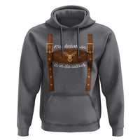Funny Lederhosen Costume Alternative for Oktoberfest Hoodie Mei Lederhosn Is In Da Wasch - Wonder Print Shop