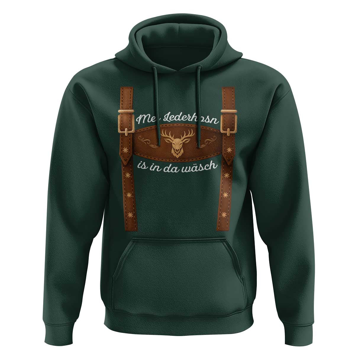Funny Lederhosen Costume Alternative for Oktoberfest Hoodie Mei Lederhosn Is In Da Wasch - Wonder Print Shop