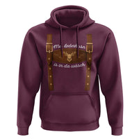 Funny Lederhosen Costume Alternative for Oktoberfest Hoodie Mei Lederhosn Is In Da Wasch - Wonder Print Shop