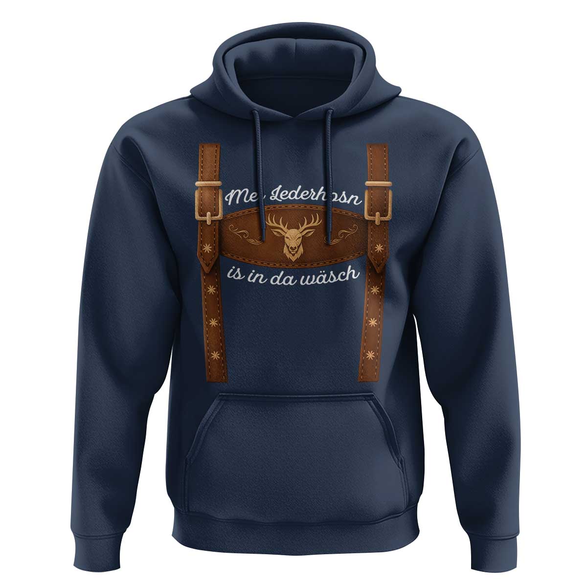 Funny Lederhosen Costume Alternative for Oktoberfest Hoodie Mei Lederhosn Is In Da Wasch - Wonder Print Shop